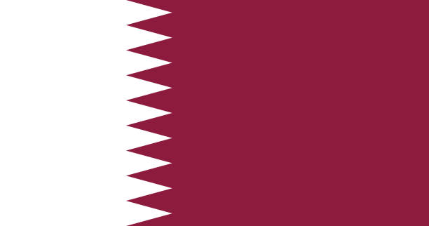 Qatar flag with original RGB color vector illustration design